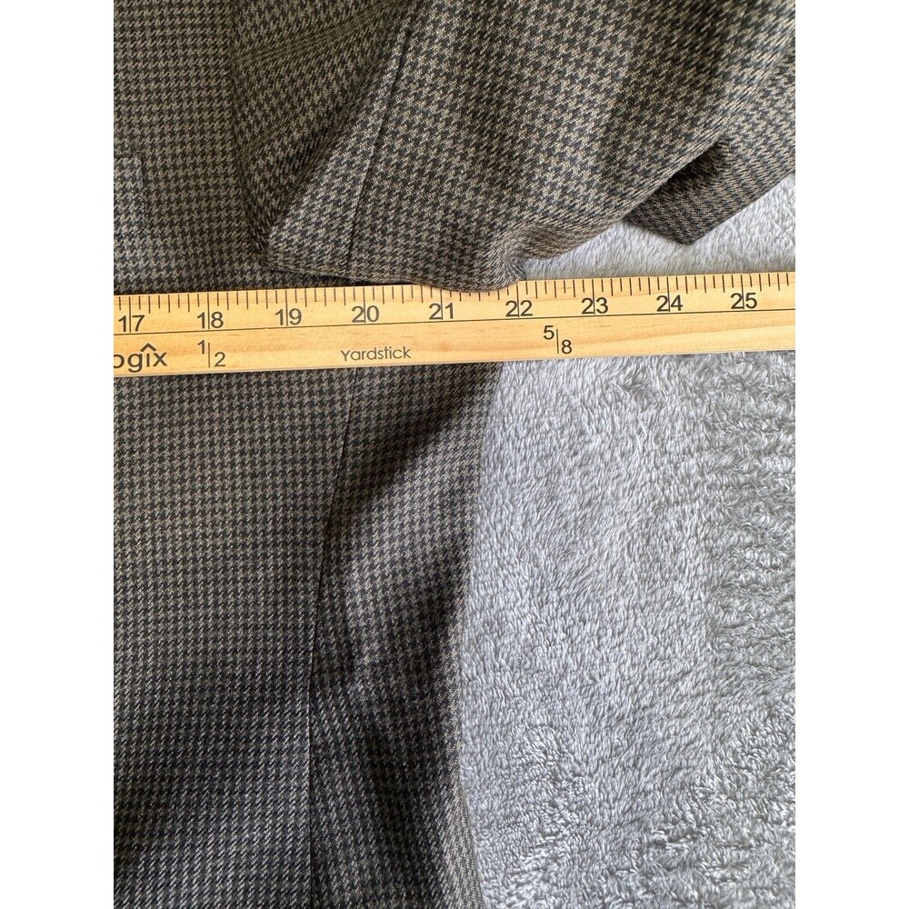Brooks Brothers 346 Blazer Mens 44 Short Plaid Wool Sport Coat Classic Jacket - Picture 7 of 9